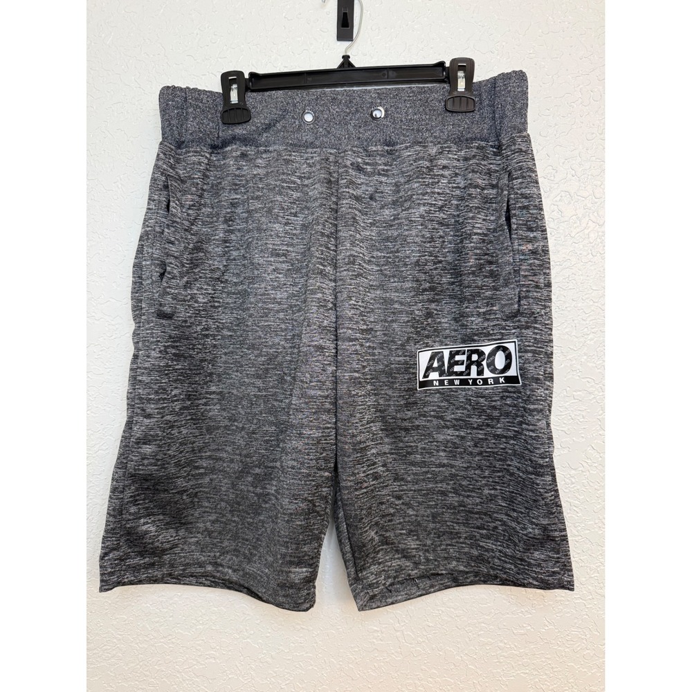 Aeropostale New York‎ Men's 2XL Gray Heathered Lounge Shorts Athletic Active